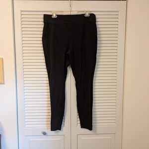 Duluth Trading Co Black Leggings Full-Length Tapered Design